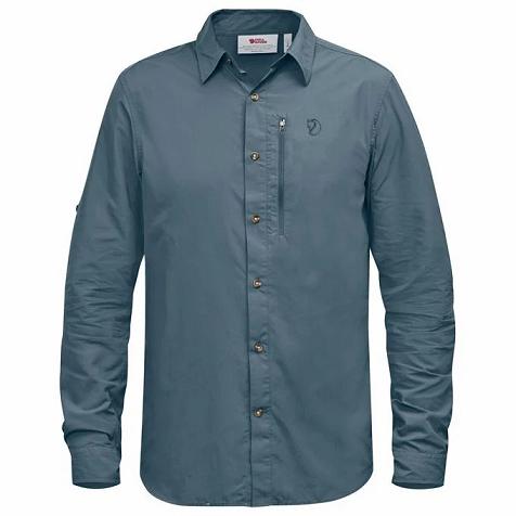 Fjallraven Abisko Shirts Blue Singapore For Men (SG-430416)